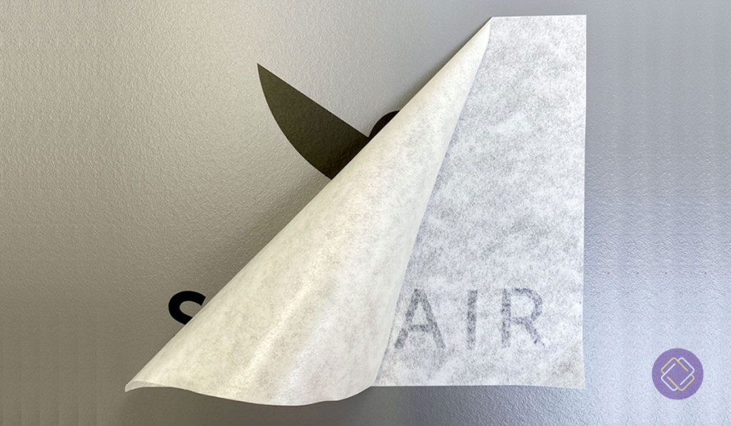Transfert d'un logo sur matière plane