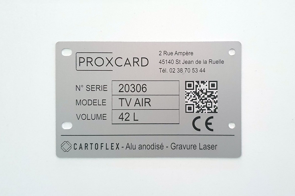 Plaque en aluminium pour gravure 50x15mm, noir, 200 pcs. auto-adhésif -  Shop : Consommables & Matieres pour graveur Laser & CNC