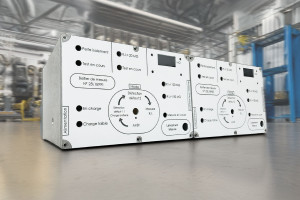 Coffret boitier en fonte d'aluminium usiné avec collage de plastron